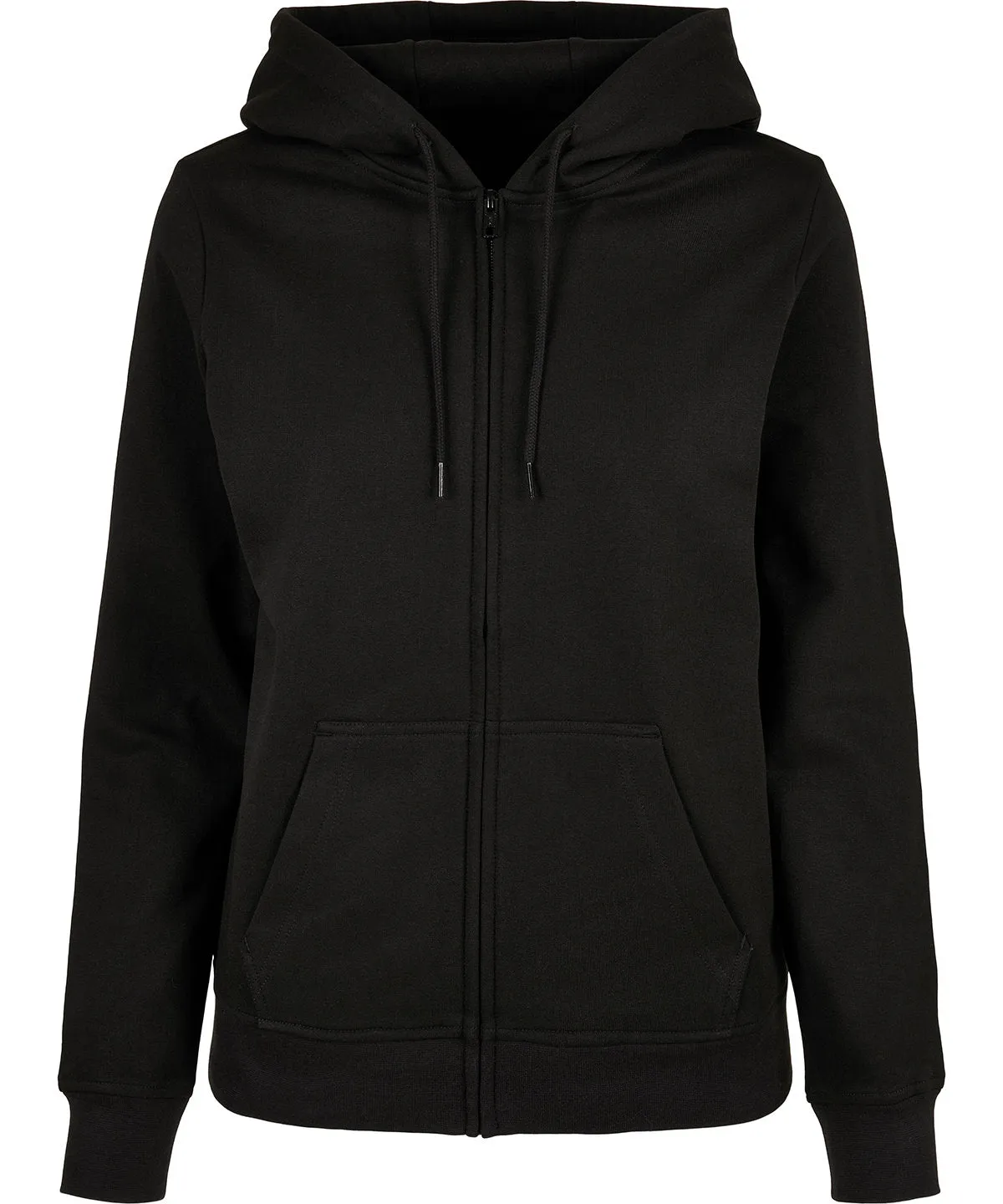 Womens basic zip hoodie | Charcoal