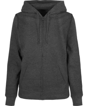 Womens basic zip hoodie | Charcoal