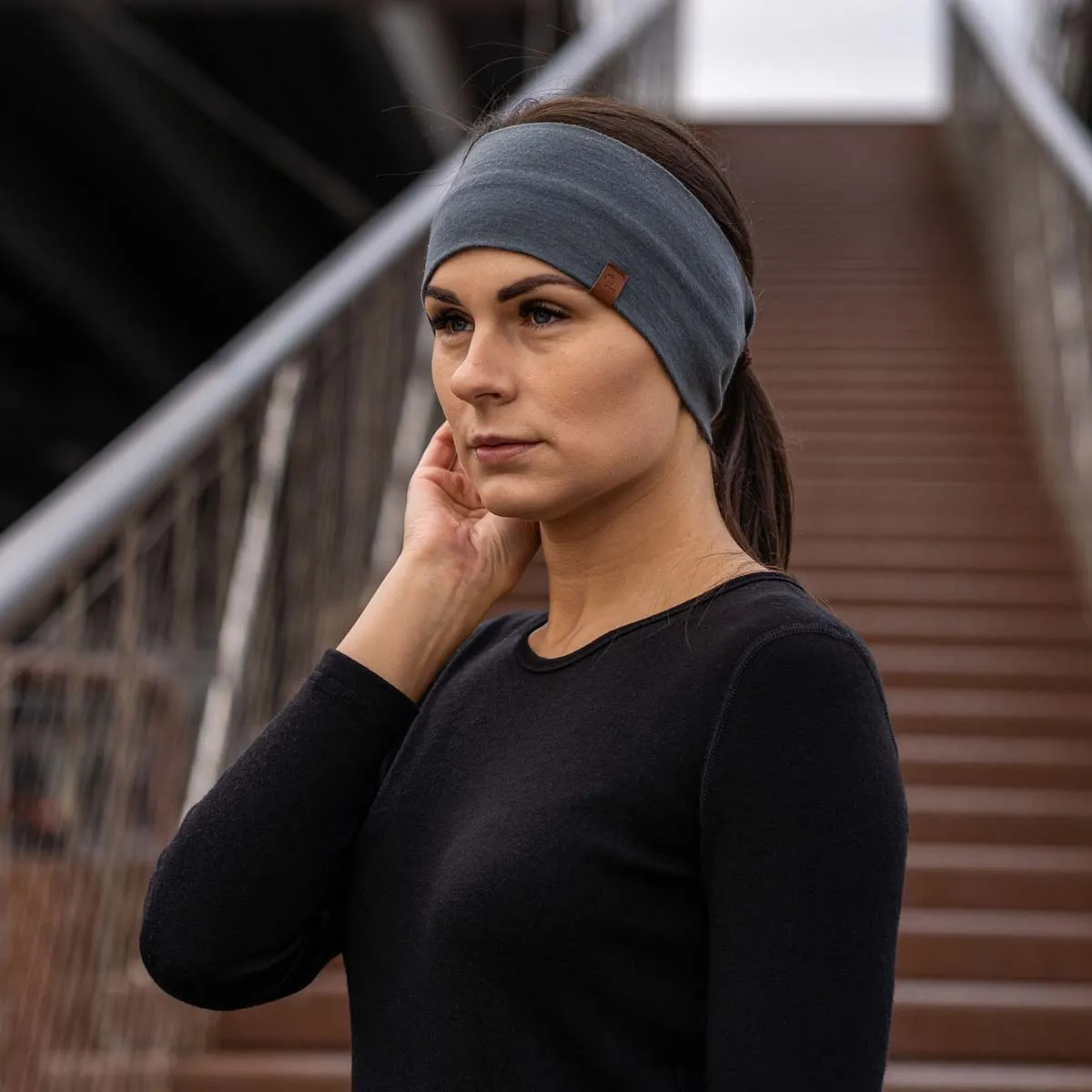 Women's Merino Headband Perfect Gray