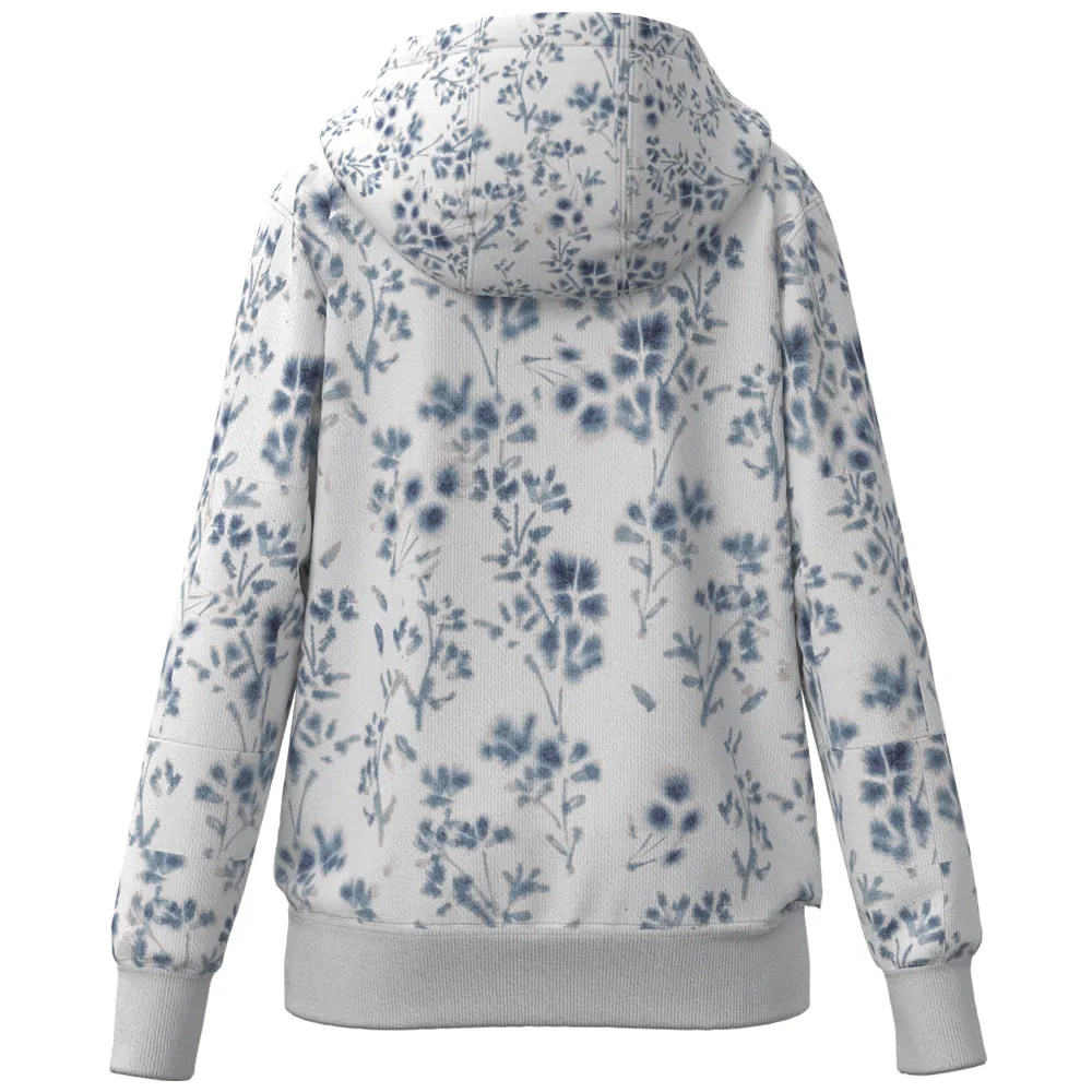 Youth "Canyon" Blue Floral Print Hoody