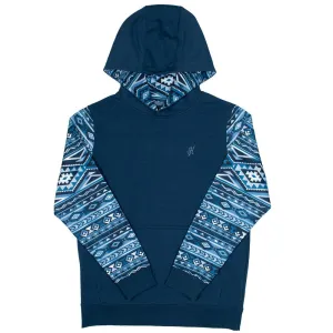 Youth "Summit" Navy/Aztec Hoody