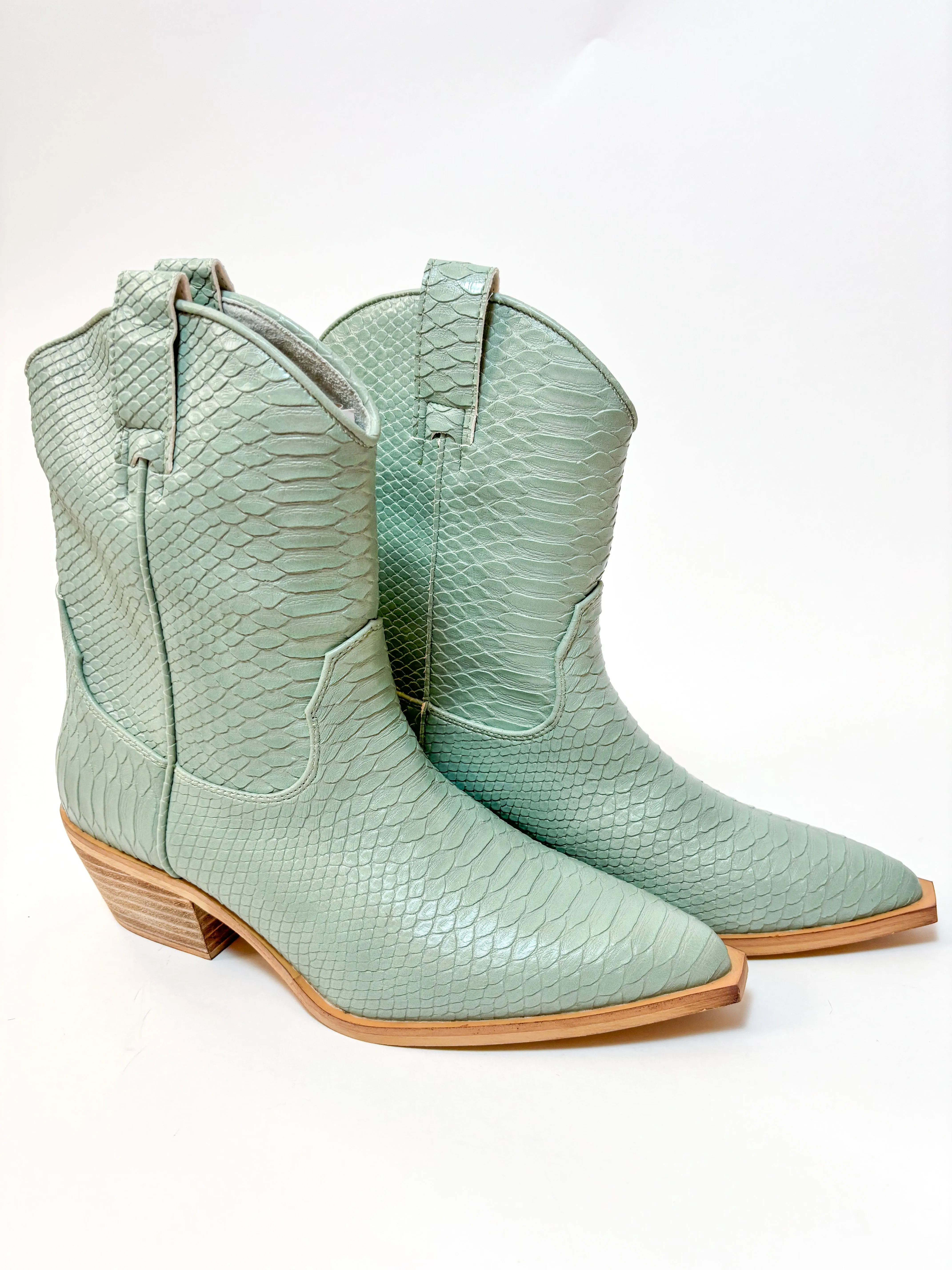 ZouZou MInt Snake Boot