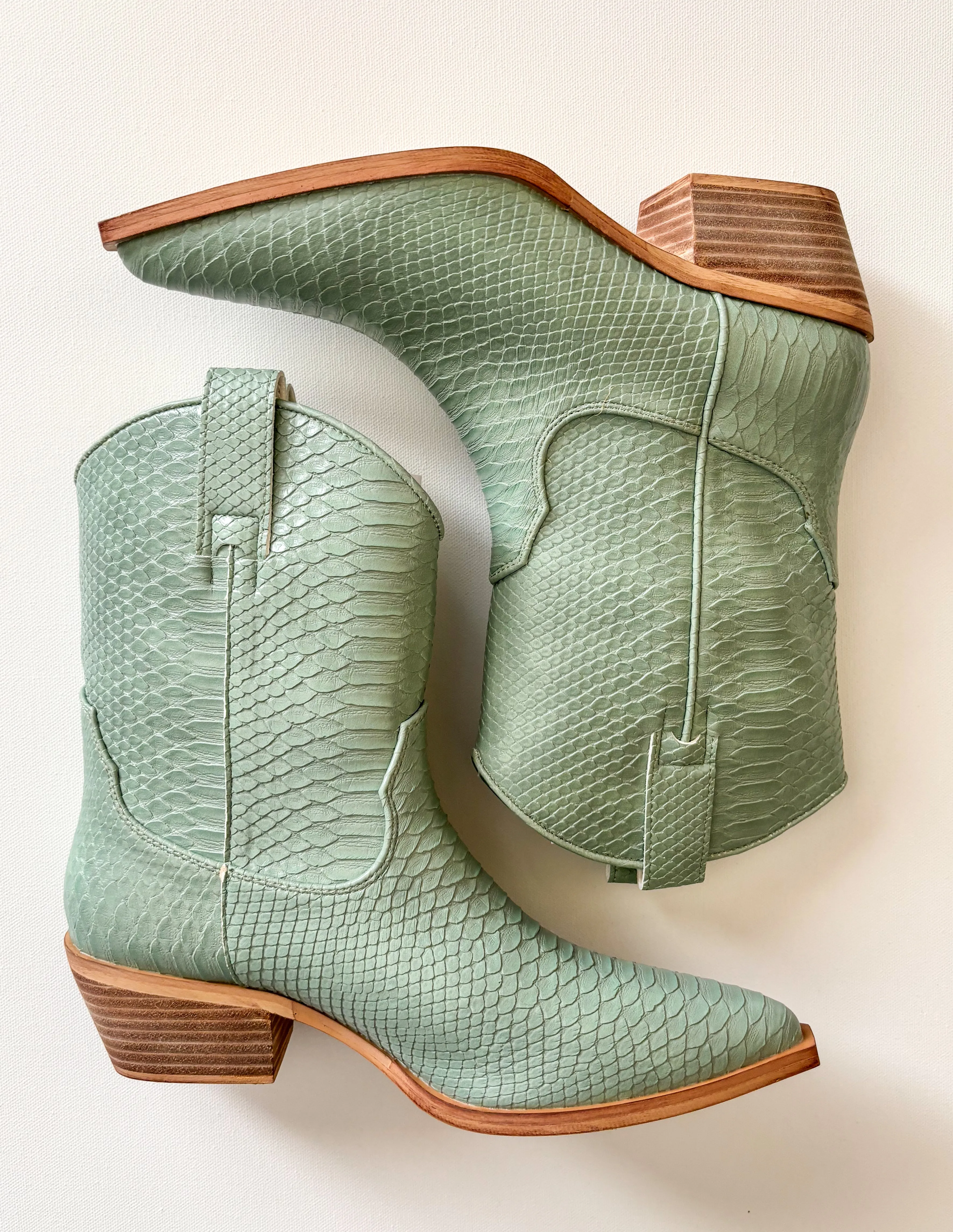 ZouZou MInt Snake Boot